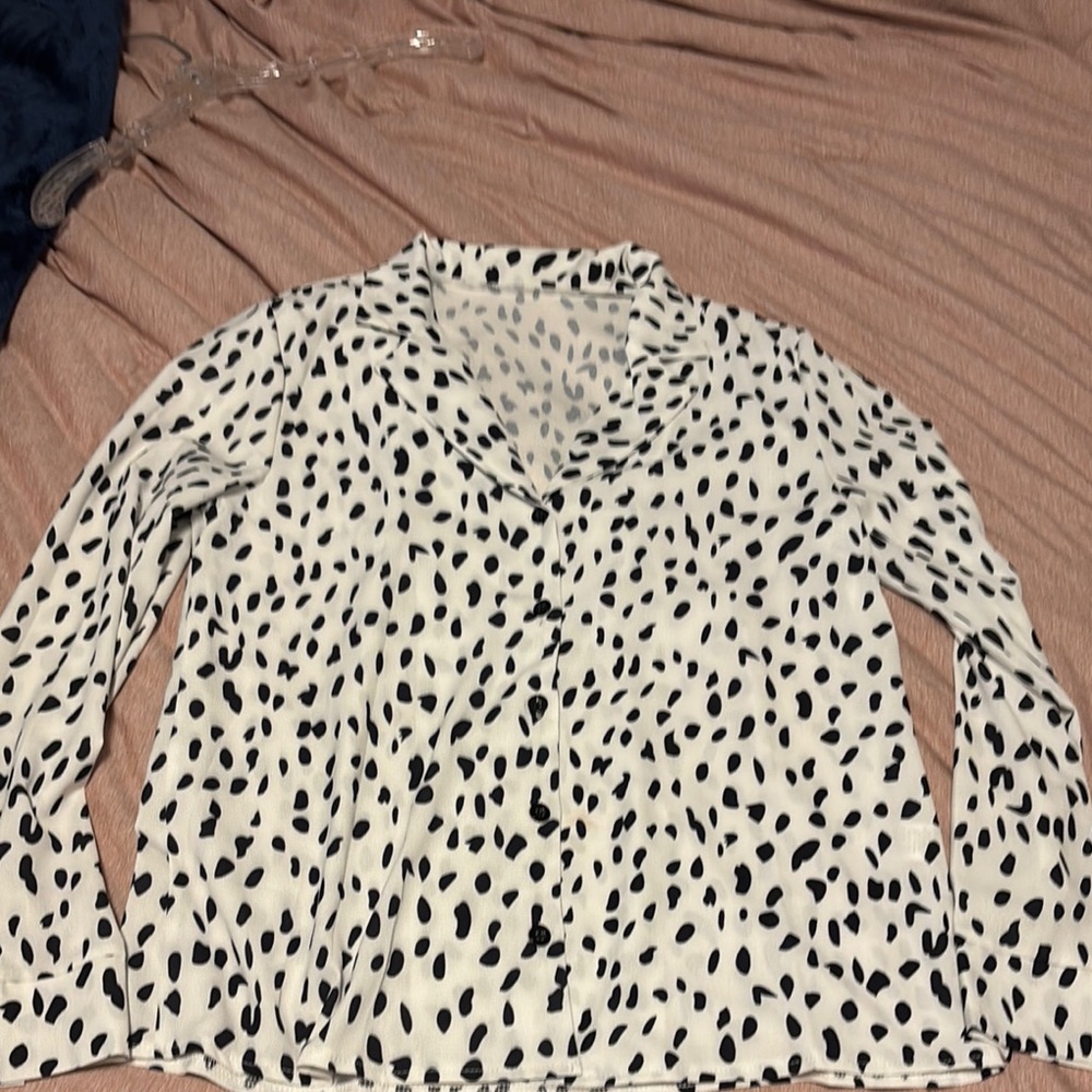Black and White Women's Top NWOT size Small